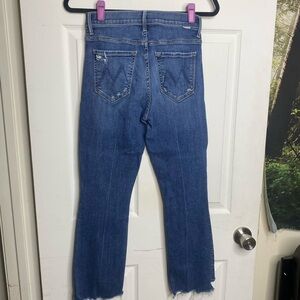 MOTHER Straight Leg Blue Jeans